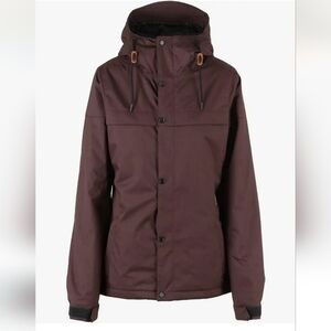 Volcom Women's Bolt Snowboard Jacket Purple Brown Color Size Large